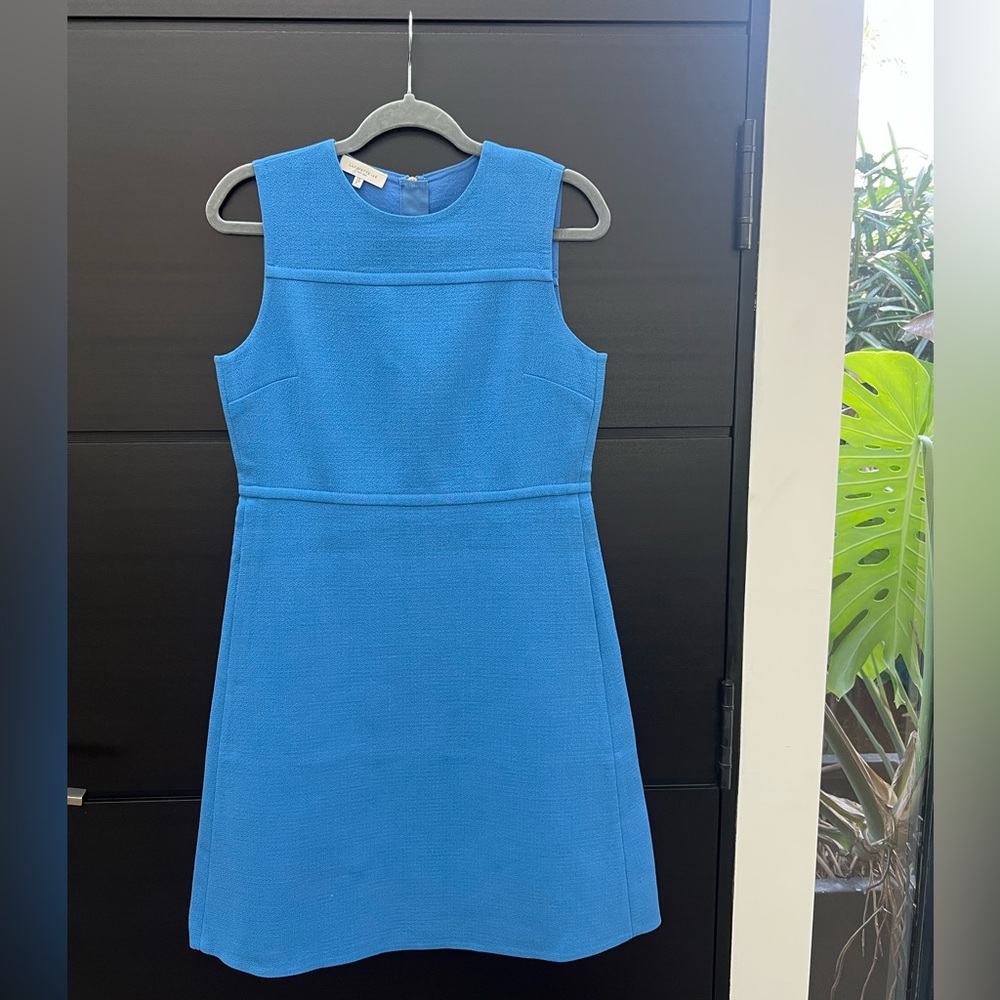 Lafayette 148 Blue Sleeveless Dress - Picture 11 of 16